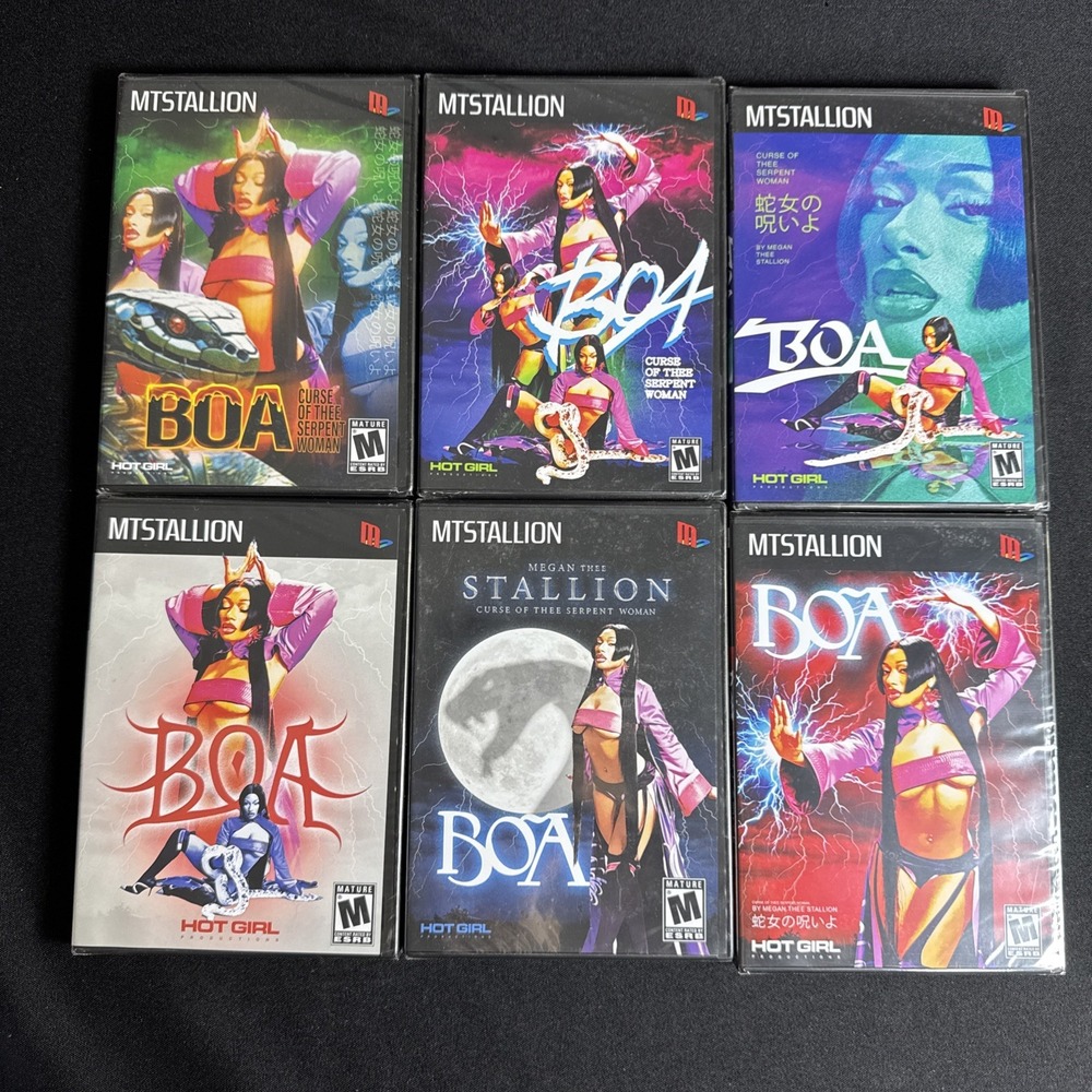 MEGAN THEE STALLION - BOA CD SINGLE ALL 6 VARIANTS BUNDLE BRAND NEW SEALED 2024